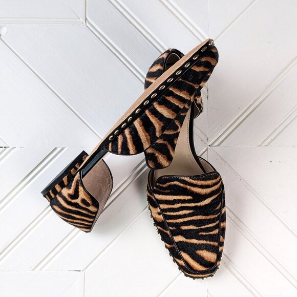 NWOB VINCE CAMUTO Rendolen Calf Hair D'orsay Loafers SZ 7.5 - Picture 5 of 9